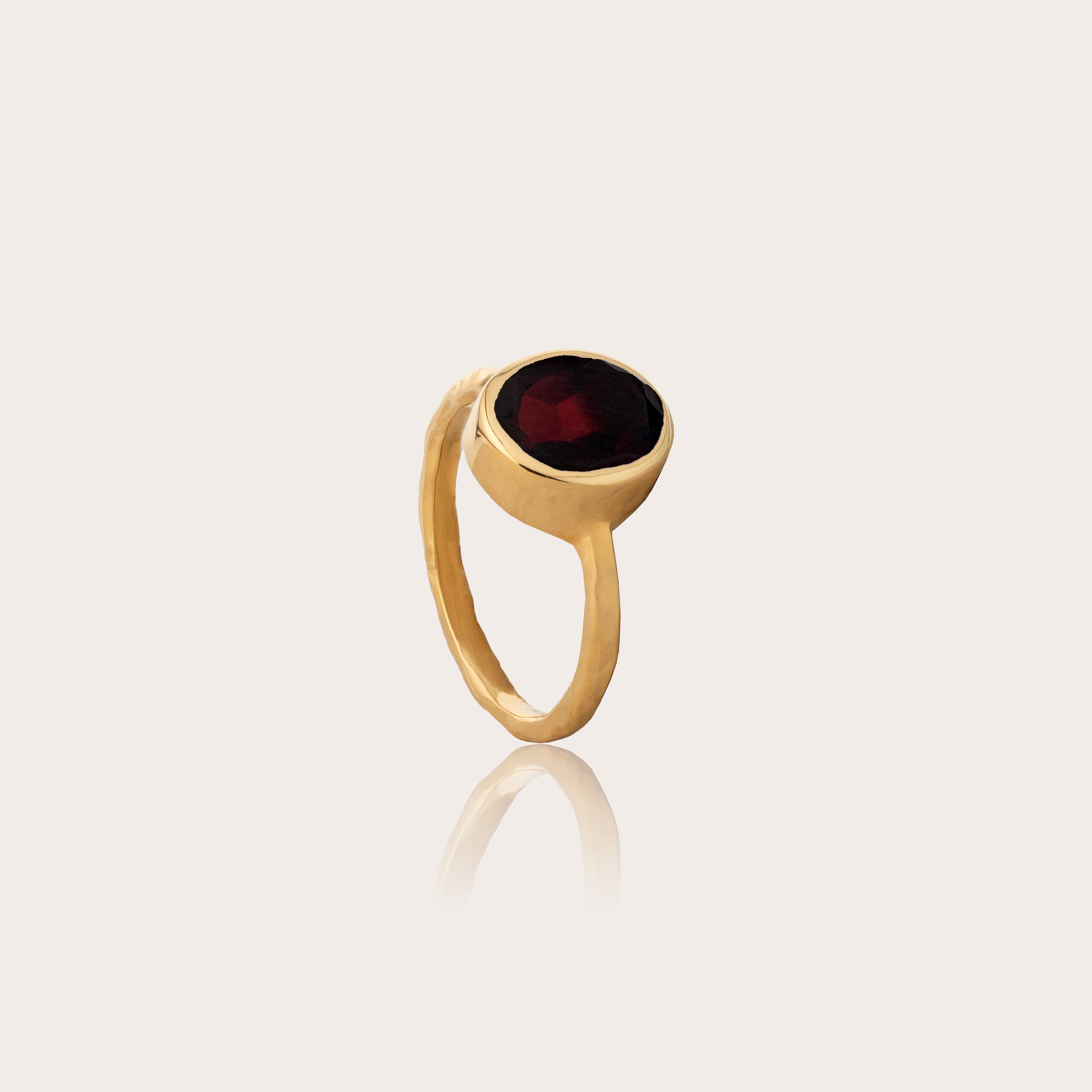 Desire Spell Ring with Garnet